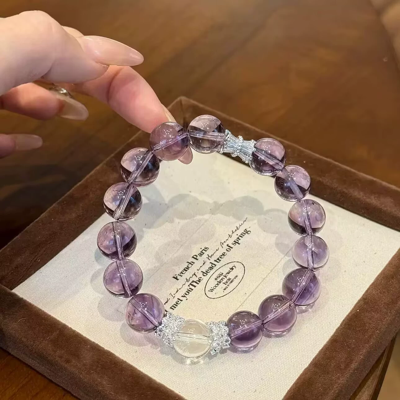 Collector-grade light luxury ultra-pure amethyst bracelet, purifies the magnetic field, balances spiritual energy⭐⭐⭐⭐⭐ Over 10,000 satisfied customers