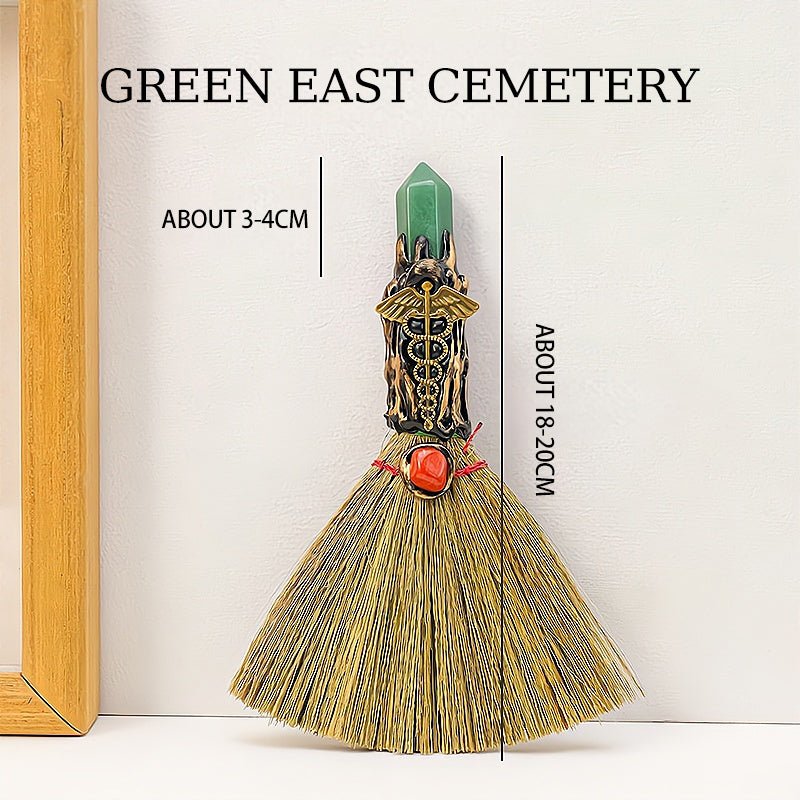 Natural Crystal Single Point Wand Energy Cleansing Mini Broom⭐⭐⭐⭐⭐ Over 10,000 satisfied customers