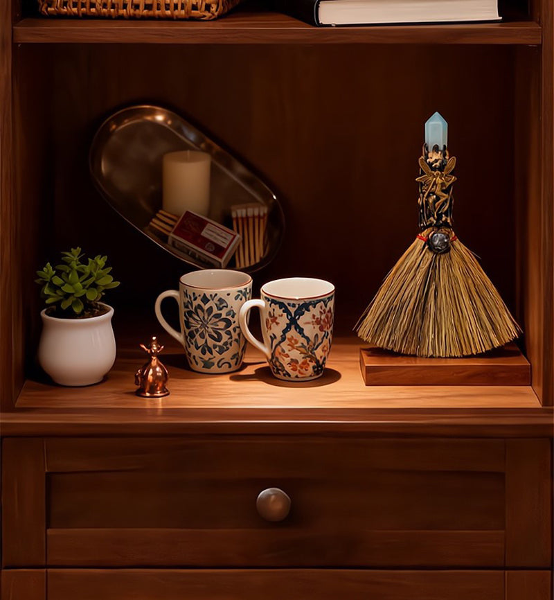 Natural Crystal Single Point Wand Energy Cleansing Mini Broom⭐⭐⭐⭐⭐ Over 10,000 satisfied customers