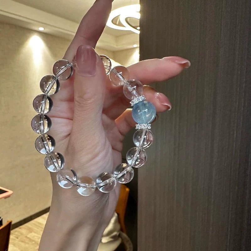 Collector-grade lightly luxurious ultra-pure white crystal bracelet, purifies the magnetic field, and balances spiritual energy⭐⭐⭐⭐⭐ Over 10,000 satisfied customers