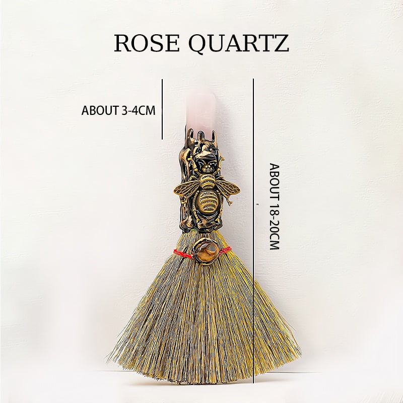 Natural Crystal Single Point Wand Energy Cleansing Mini Broom⭐⭐⭐⭐⭐ Over 10,000 satisfied customers